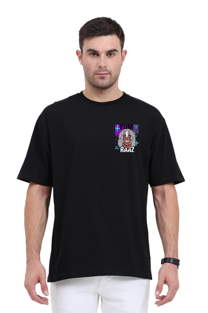 BLACK Oversized Premium T-Shirt YUM RAAZ