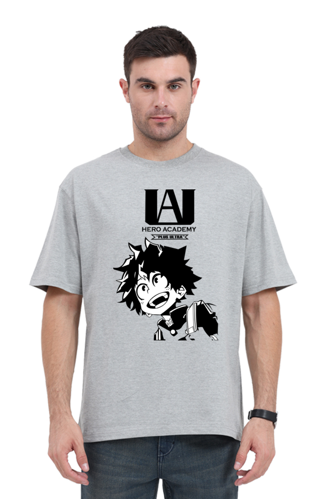White Oversized Premium T-Shirt Hero Academie