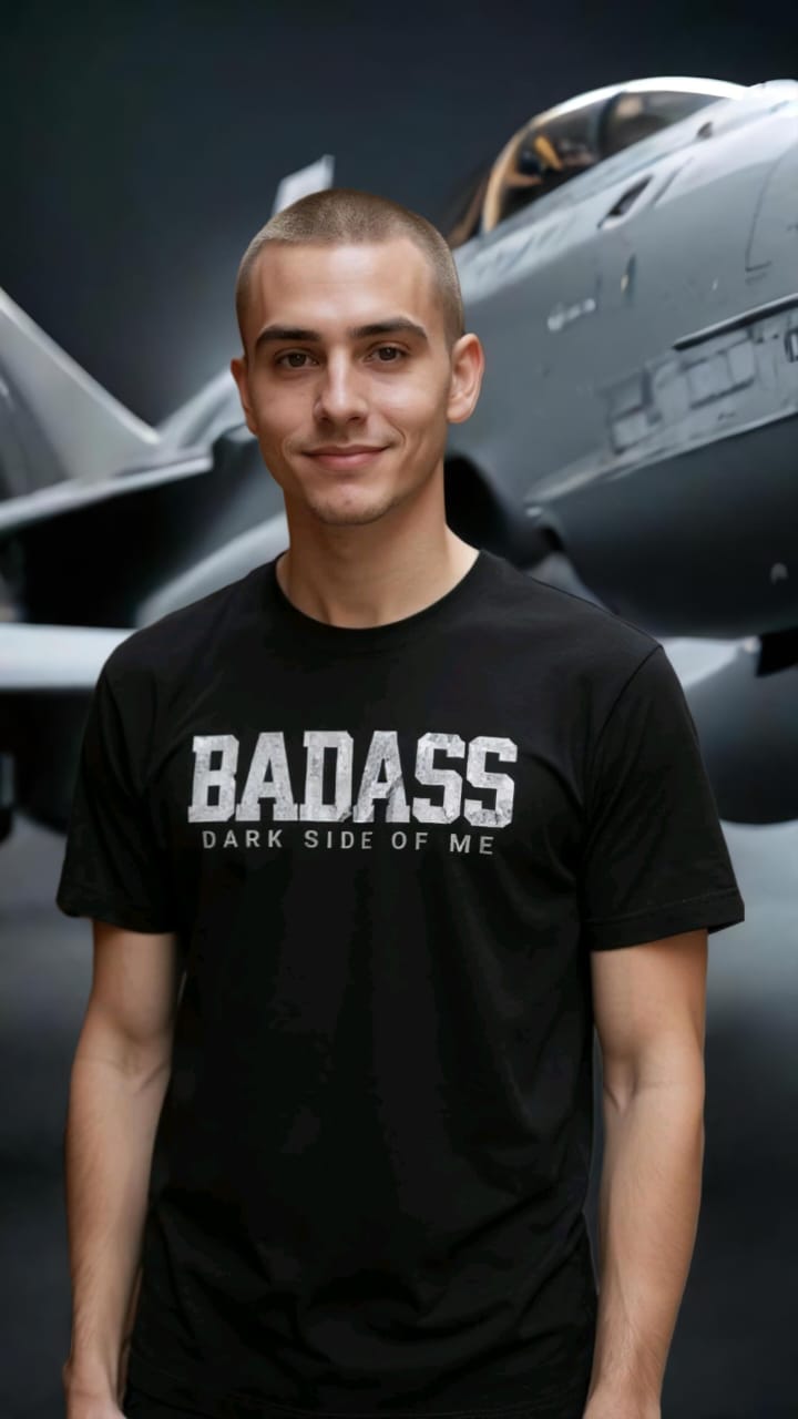 White Oversized Premium T-Shirt BADASS