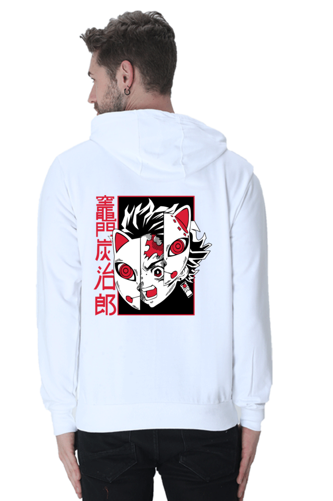 Hoodie White Anime Graphic