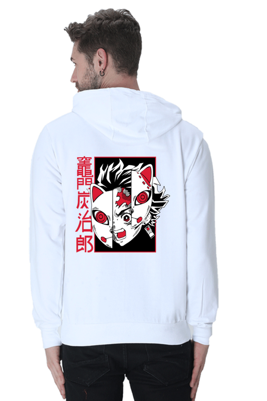 Hoodie White Anime Graphic