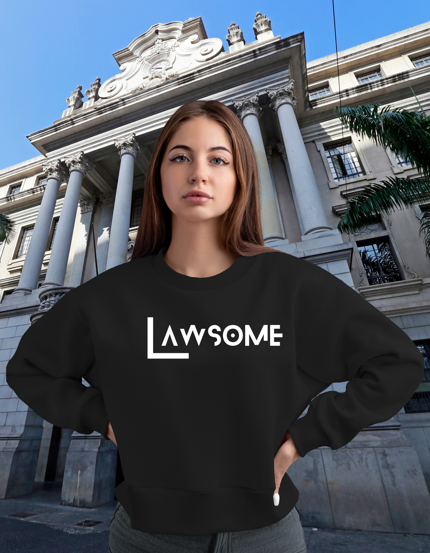 Sweatshirt Black LAWSOME