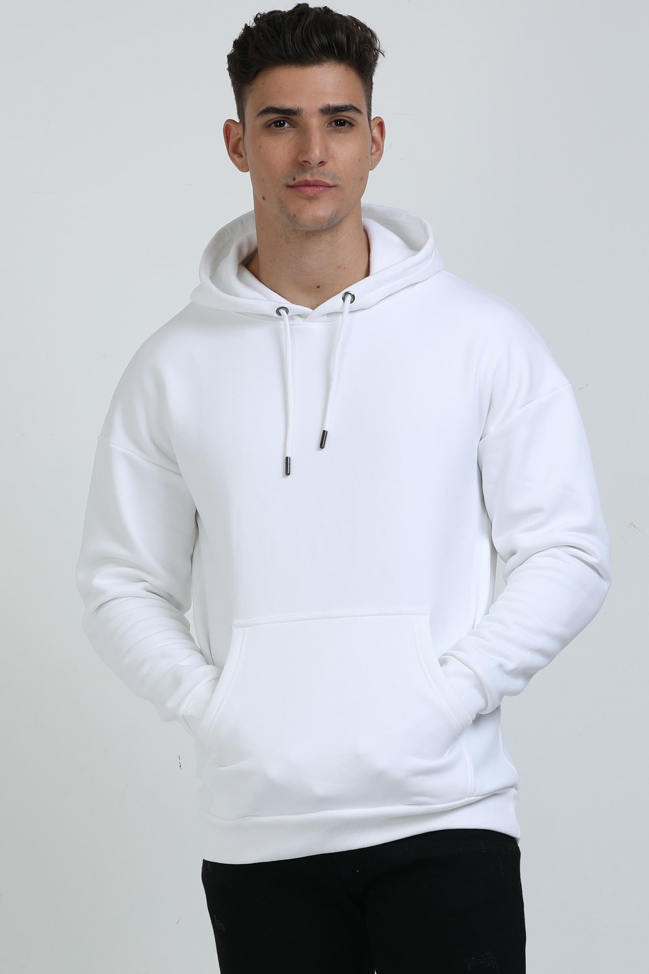 Oversized Hoodie White BKLYN'98