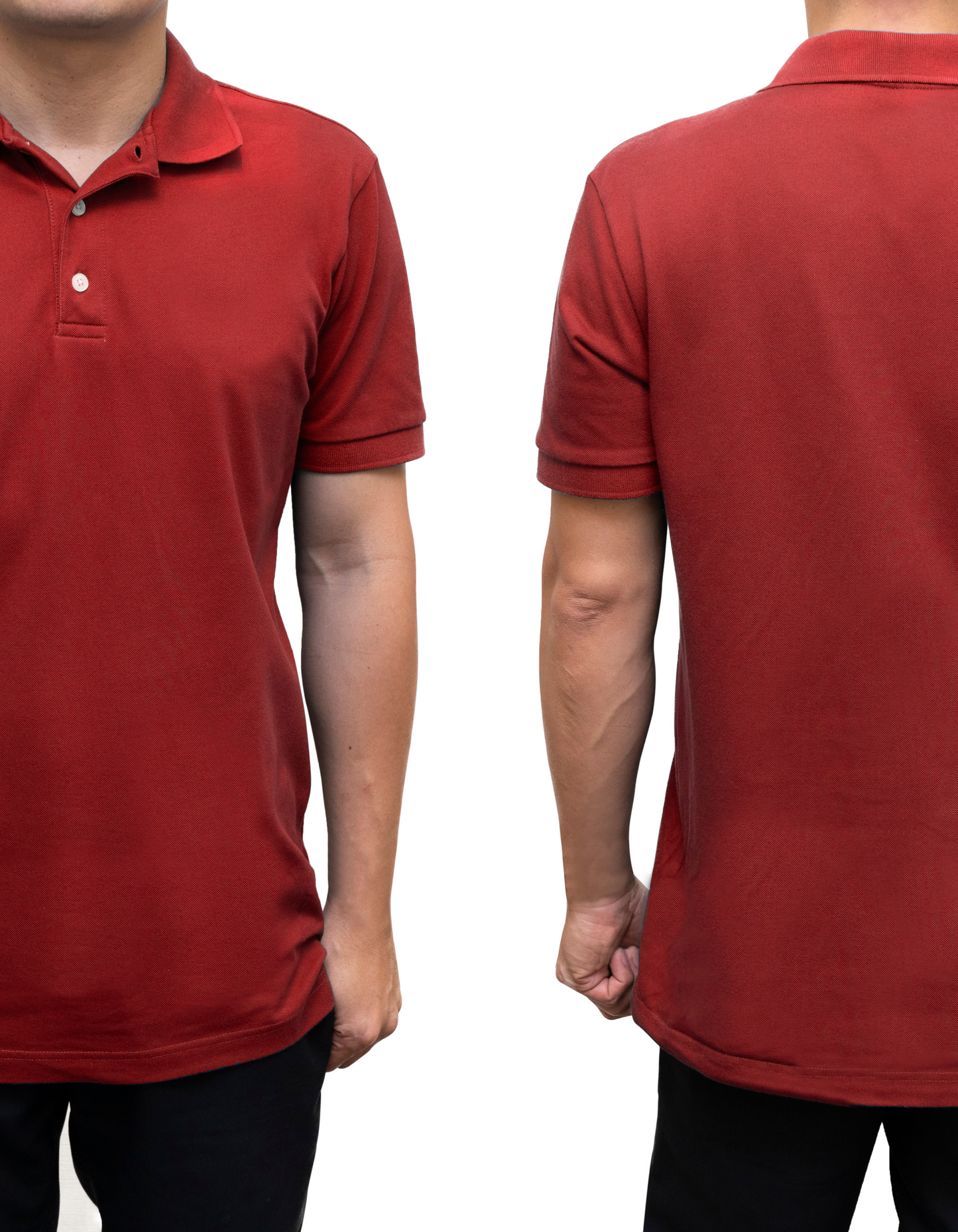 Men's Polo Premium T-Shirt Brick Red