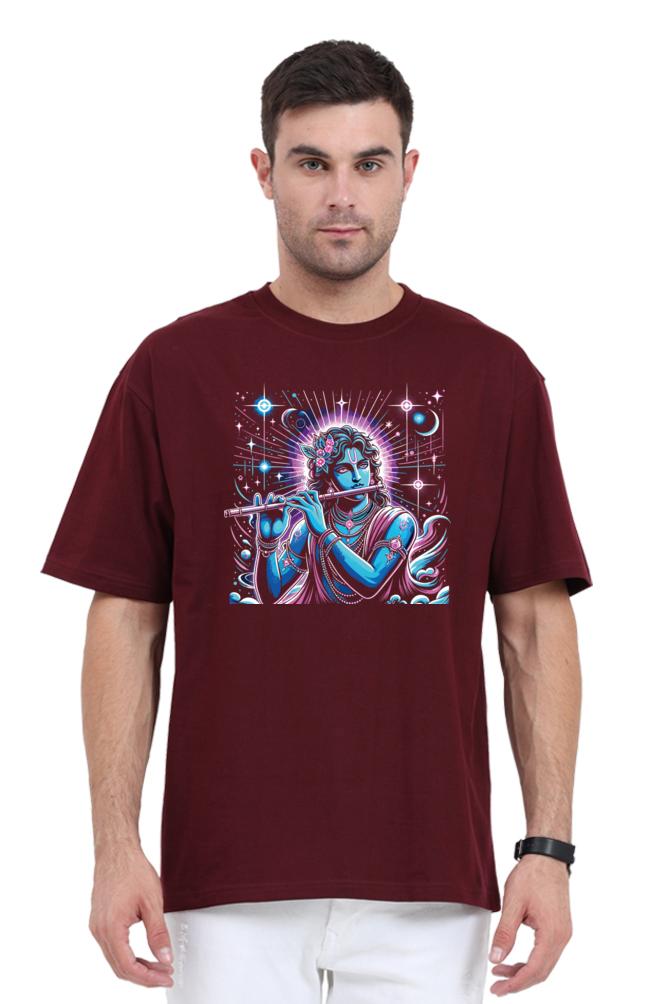 Oversized T-Shirt Vibrant Colors Divine Flute