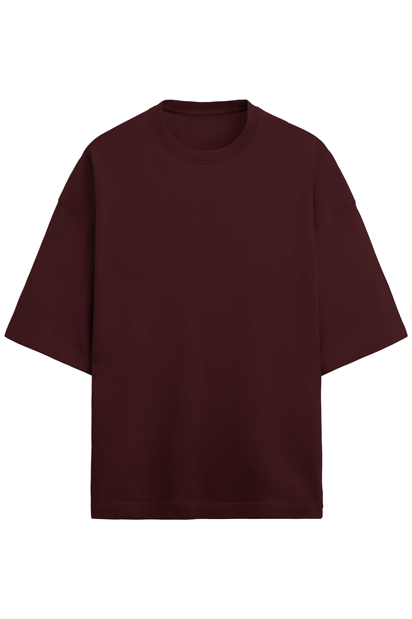 Terry Co-Ords Oversized T-Shirt Maroon