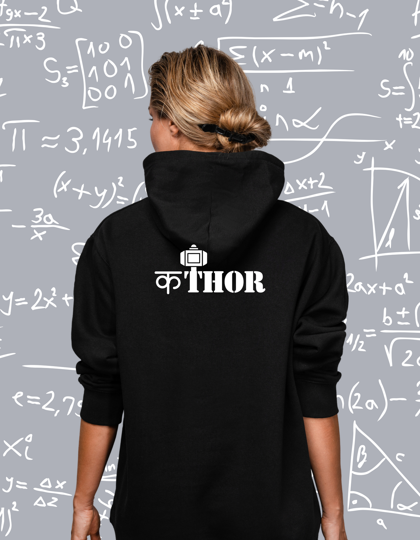 Oversized Hoodie Premium Black K'THOR