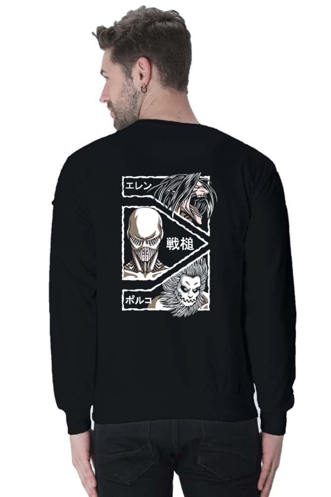 Sweatshirt Black ATAQUEALOSTITANES