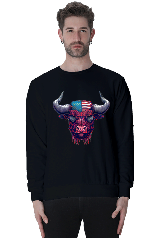 Sweatshirt Black American Bull