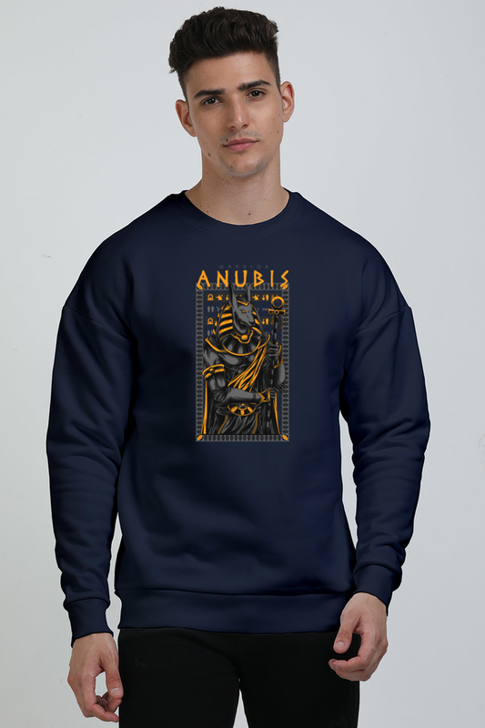 Oversized Sweatshirt Navy Blue ANUBIS WARRIOR