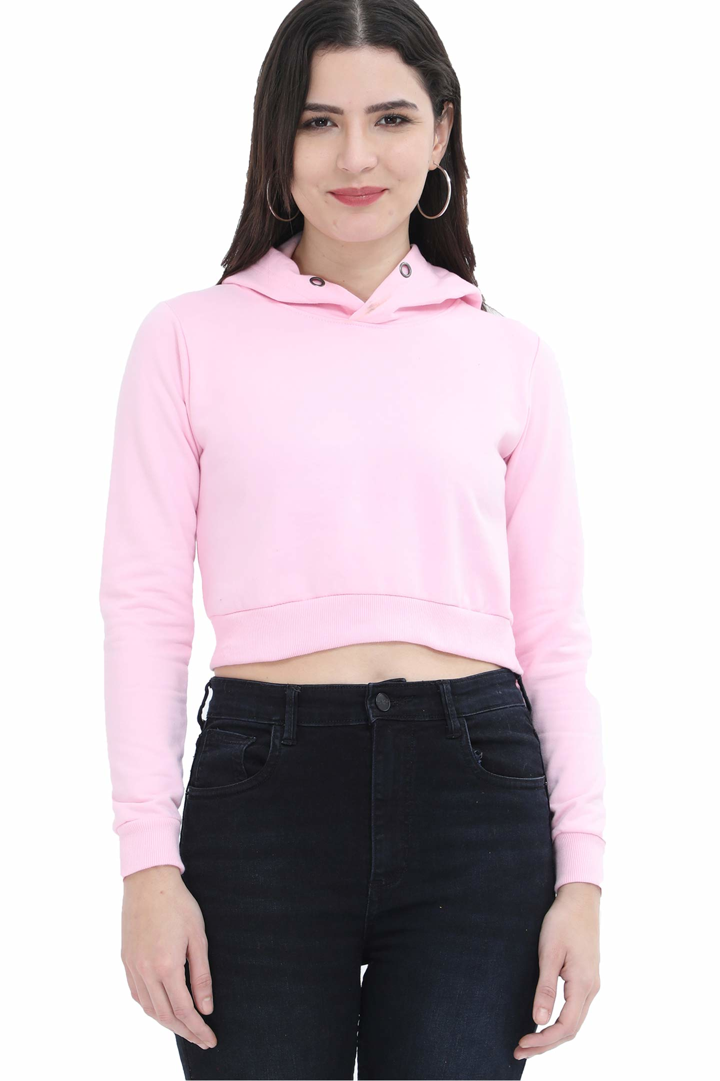 Crop Hoodie Pink