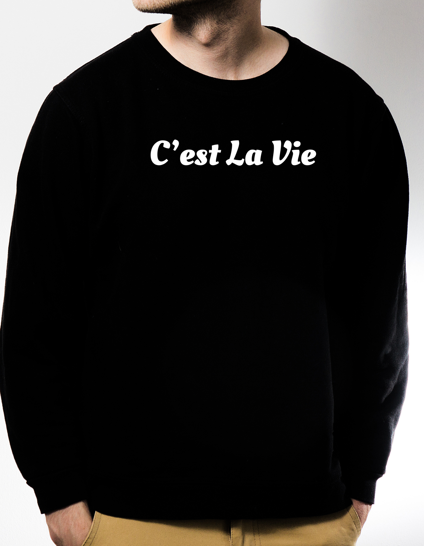 Unisex Oversized Premium Sweatshirt Black C'est La Vie