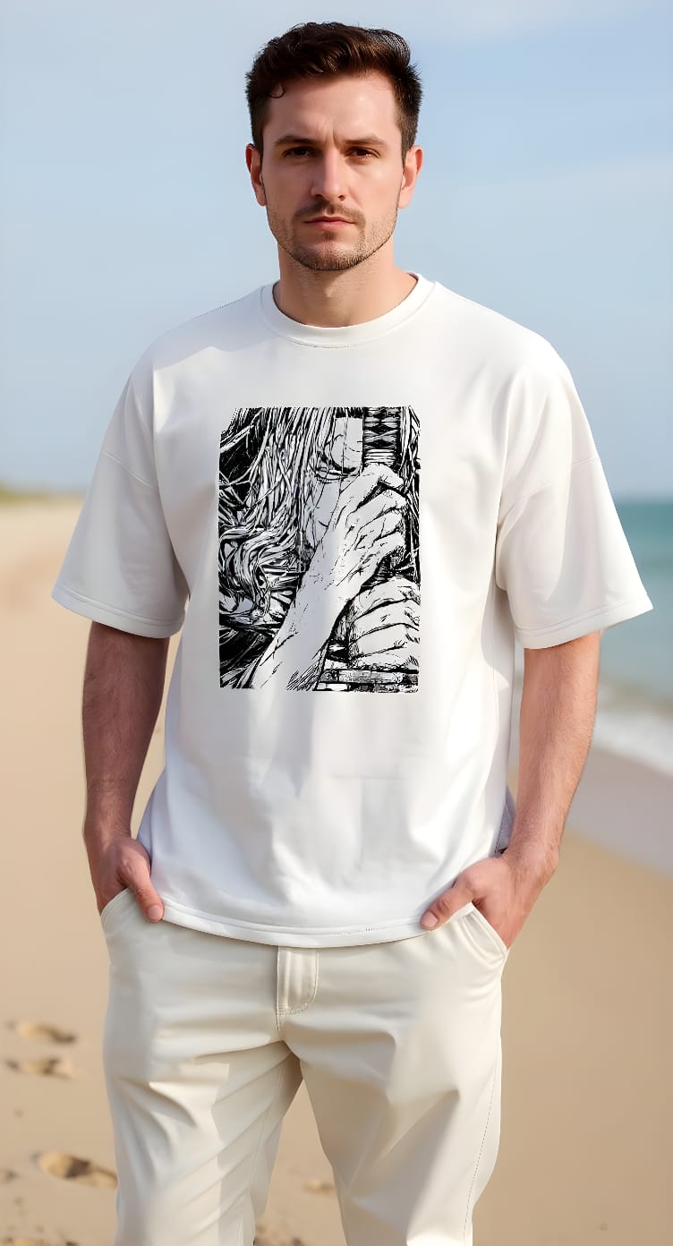 White Oversized Premium T-Shirt RGNRK