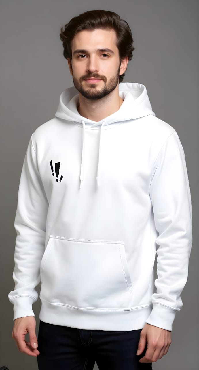 Unisex Oversized Premium Hoodie White POINT OF VIEW