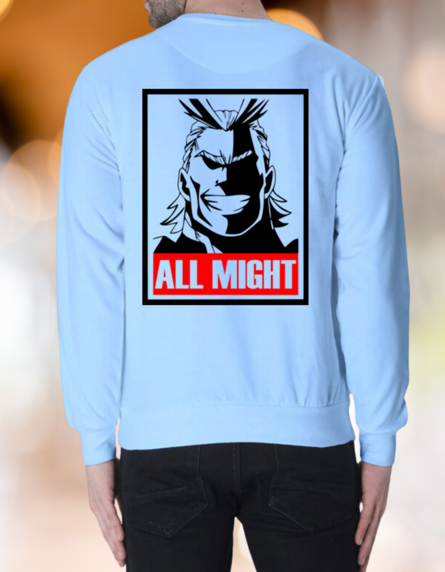 Sweatshirt Soft Blue ALL MIGHT