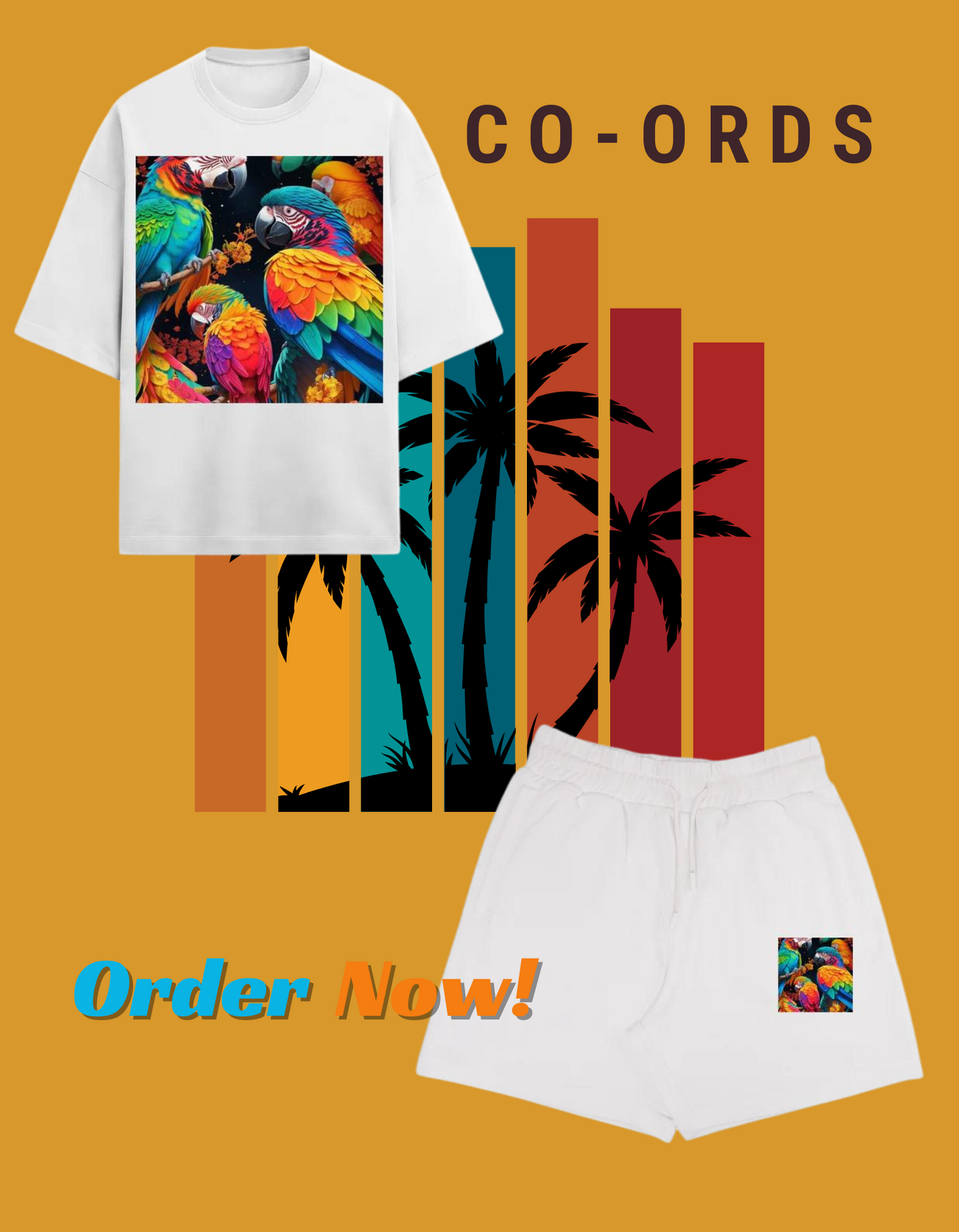 TERRY CO-ORDS OVERSIZED TSHIRT WITH SHORTS WHITE