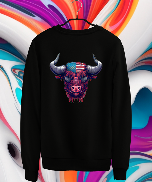 Sweatshirt Black American Bull